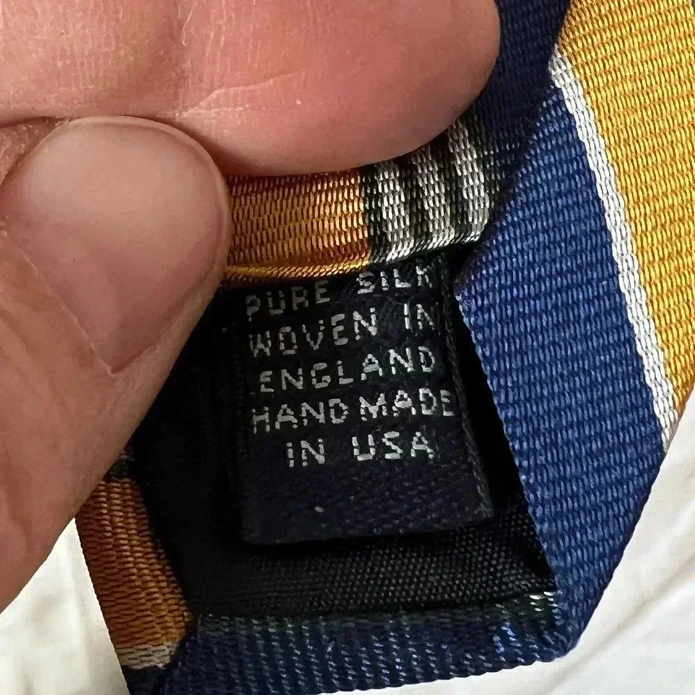 Brooks Brothers 100% Silk Repp Tie 4